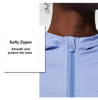 2 Piece Women's Hooded Jacket Long Sleeve With Thumb Holes Workout Yoga Shirt Outdoor Running Coat Gym Sweatshirt The Clothing Company Sydney