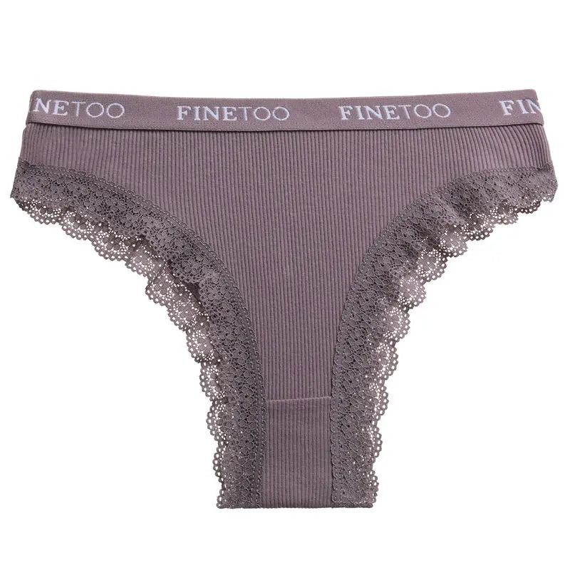 Women's Cotton Panties Hollow Out Lace Briefs Female Letter Belt Underwear Plus Size Panty  Lingerie The Clothing Company Sydney