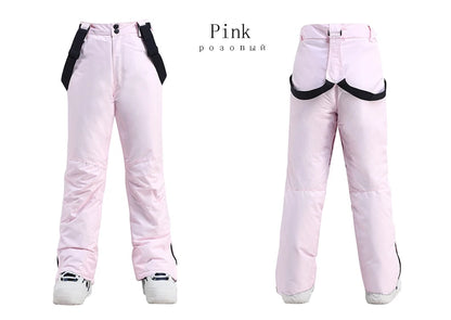 Men Women Snow Suit Wear Snowboarding Clothing Winter Warm Waterproof Outdoor Ski Set Jackets + Strap Pants - The Clothing Company Sydney