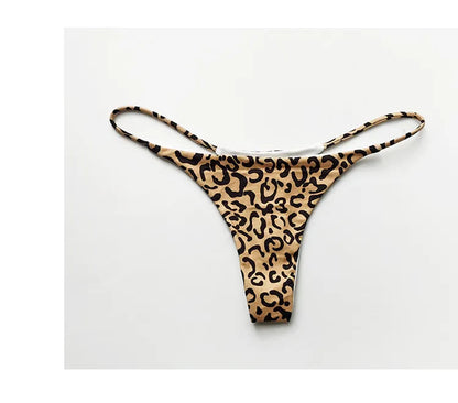 5 Pack Cotton G String Leopard Women Panties Sexy Briefs Thong Low Waist T-back Bikini Underwear Seamless Femlae Lingerie Size S-XL The Clothing Company Sydney
