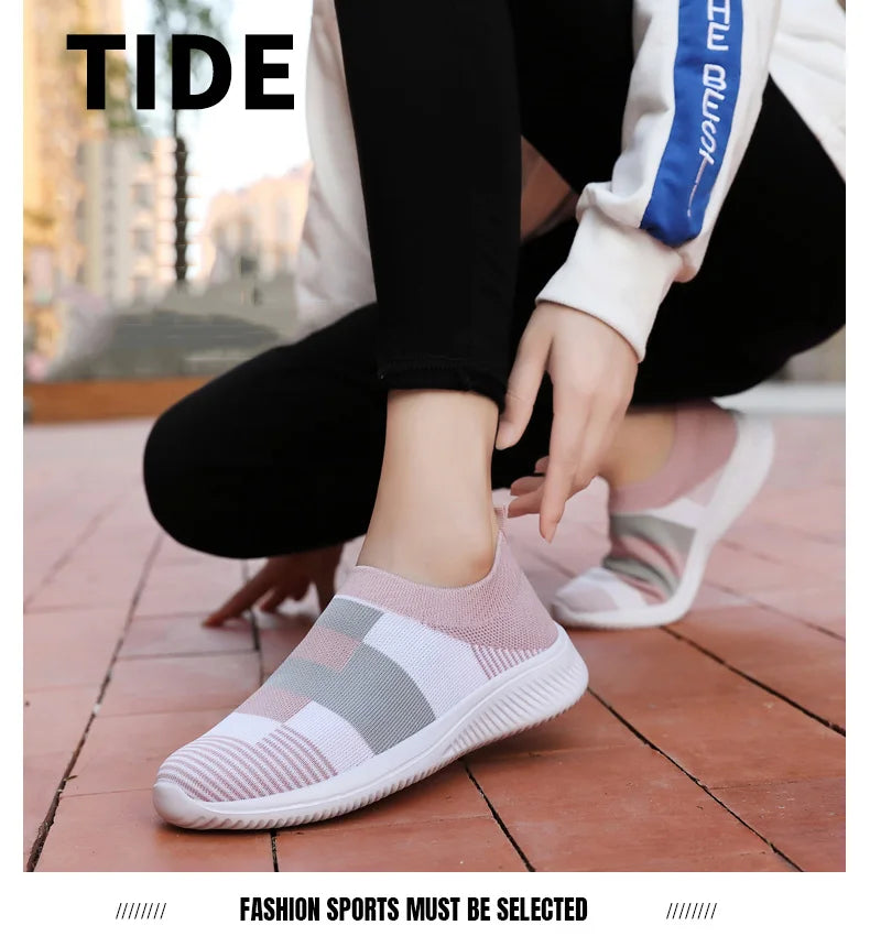 Women's Casual Knitted Sneakers The Clothing Company Sydney