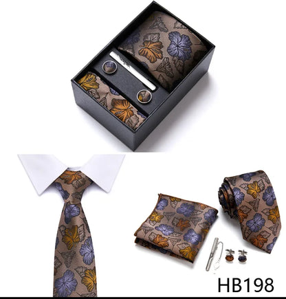 7.5 cm Business Ties Hanky Cufflink Set Tie Clips Green Necktie Corbatas For Men Wedding In Gift Box The Clothing Company Sydney