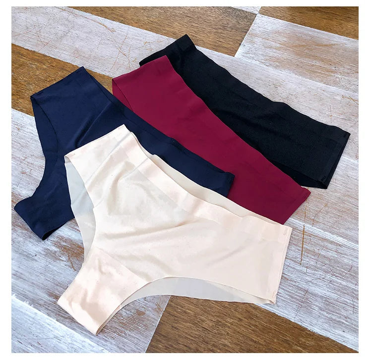 3 Pack Seamless Women's Panties Sports Breathable Underwear Girls Comfortable Briefs Lingerie Satin Underpants The Clothing Company Sydney