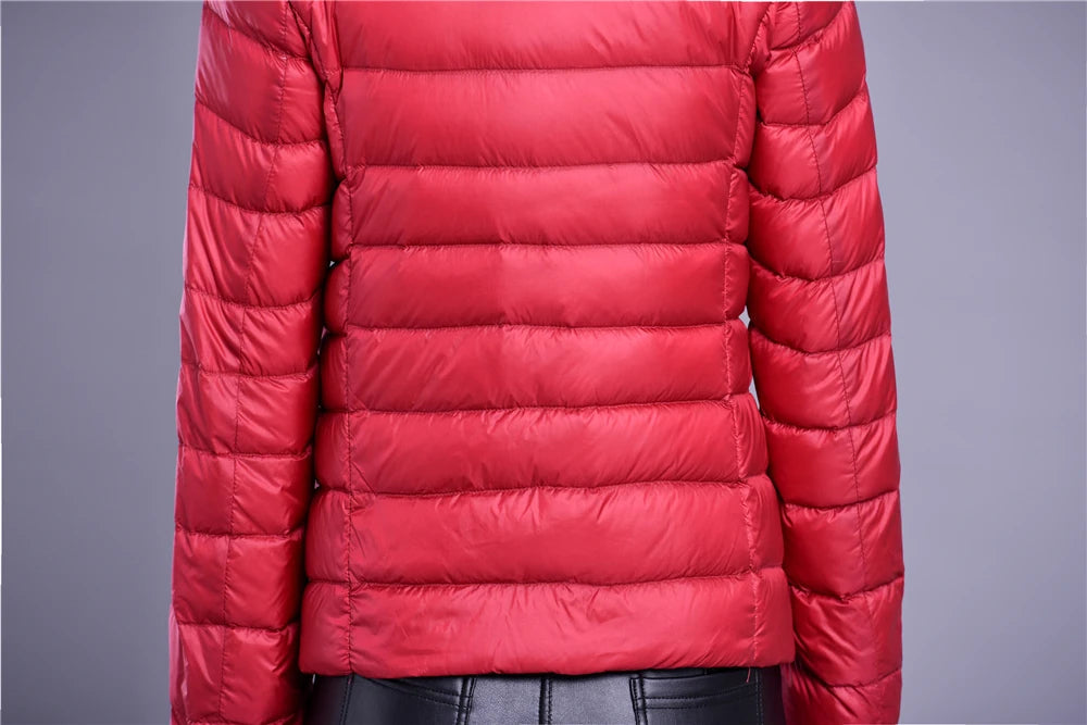 Women Spring Jacket Fashion Short Ultra Lightweight Packable Puffer Coats 15 Colors Female Down Warm Korean Slim Fit Parkas 5XL The Clothing Company Sydney