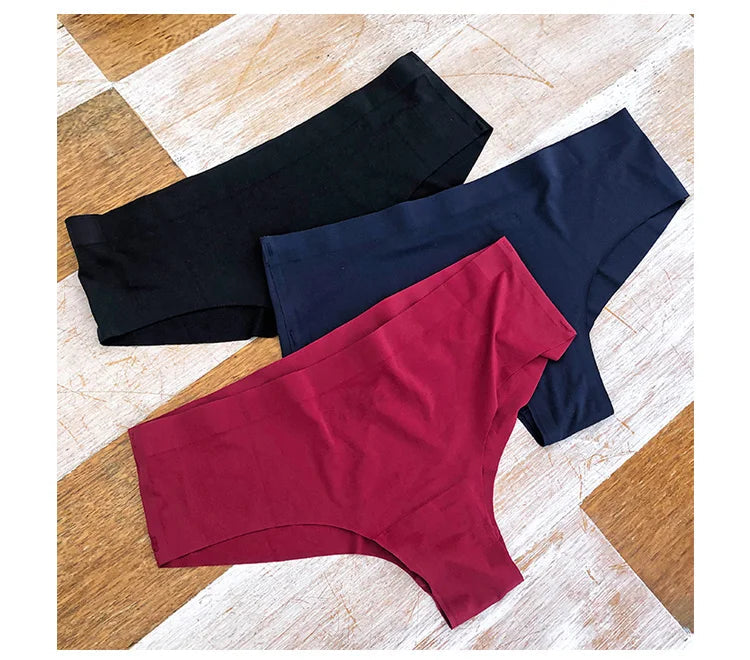 3 Pack Seamless Women's Panties Sports Breathable Underwear Girls Comfortable Briefs Lingerie Satin Underpants The Clothing Company Sydney