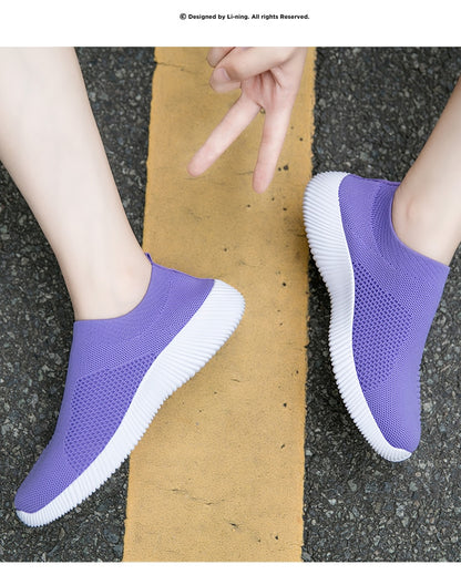 Women's Vulcanized Shoes High Quality Women Sneakers Slip On Flats Shoes Women Loafers Walking Flats The Clothing Company Sydney