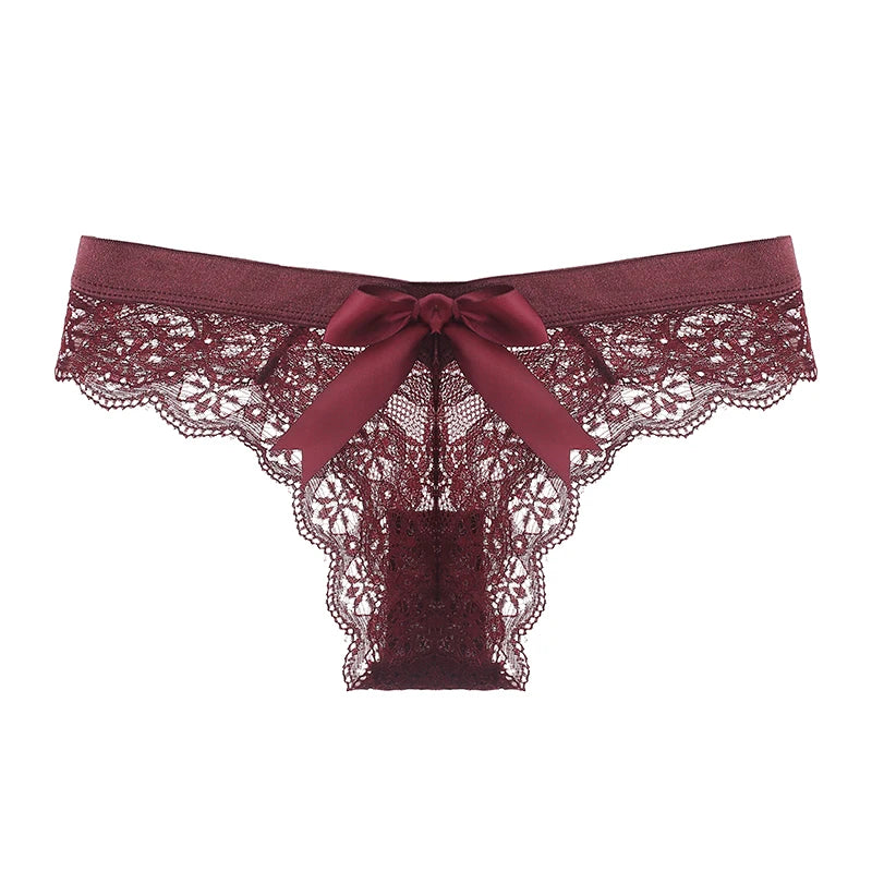 3 Pack Lace Panties Low-waist Underwear Thong G String Breathable T-back Lingerie - The Clothing Company Sydney