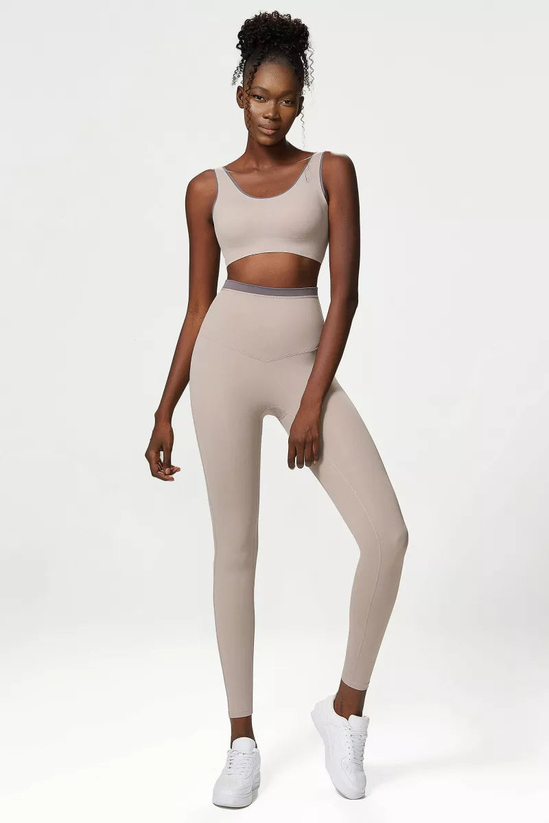2 Pieces Yoga Suit Women Tight-Fitting Fitness Sports Set Gym Bra Elasticity High Waist Leggings Female Athletic Wear The Clothing Company Sydney