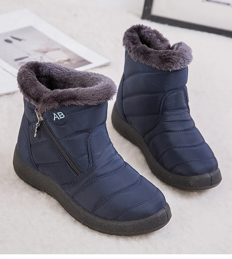 Women's Thick Plush Snow Boots Winter Waterproof Non-slip Platform Ankle Boots Women Warm Cotton Padded Shoes The Clothing Company Sydney