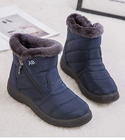 Women's Thick Plush Snow Boots Winter Waterproof Non-slip Platform Ankle Boots Women Warm Cotton Padded Shoes The Clothing Company Sydney
