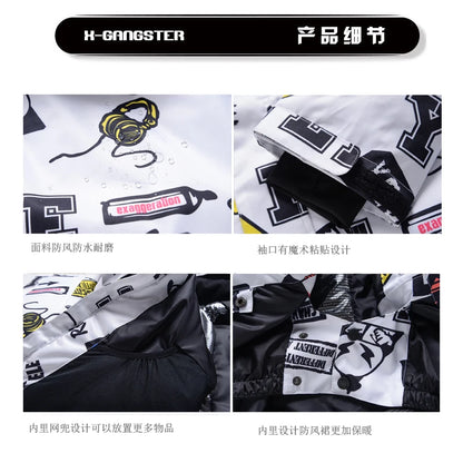 Men Women Snow Suit Wear Snowboarding Clothing Winter Warm Waterproof Outdoor Ski Set Jackets + Strap Pants - The Clothing Company Sydney