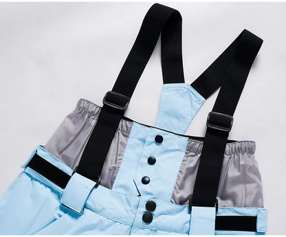 Men Women Snow Suit Wear Snowboarding Clothing Winter Warm Waterproof Outdoor Ski Set Jackets + Strap Pants - The Clothing Company Sydney