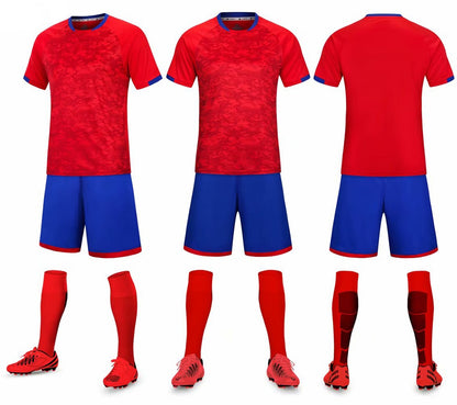 Children Adult Football Jerseys Boys and girls Soccer Clothes Sets youth soccer sets training jersey suit with socks and Shin guards The Clothing Company Sydney
