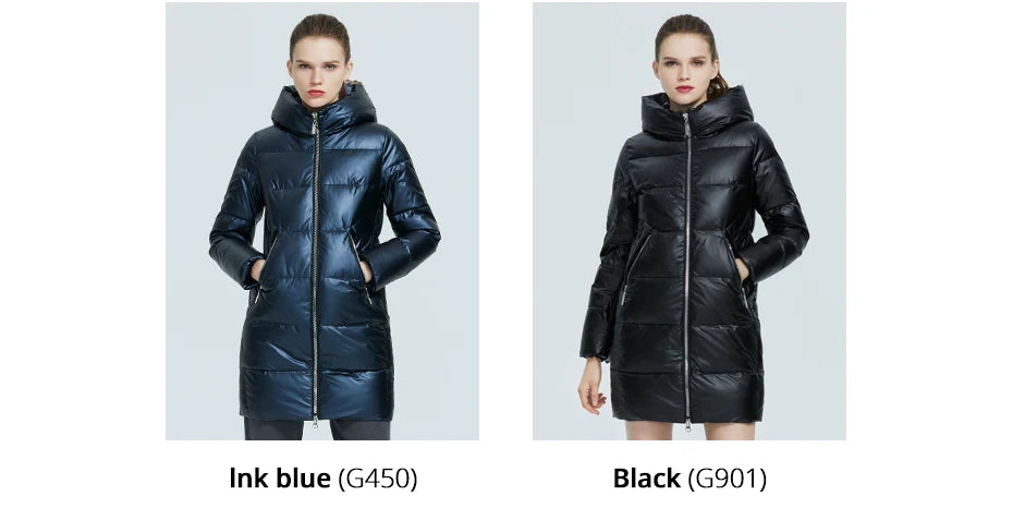 Women's Hooded Winter jacket fashion casual slim long warm cotton coat ladies parkas - The Clothing Company Sydney