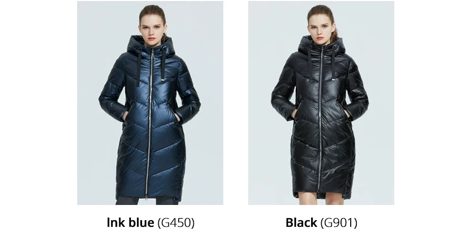 Women's Hooded Winter jacket fashion casual slim long warm cotton coat ladies parkas - The Clothing Company Sydney