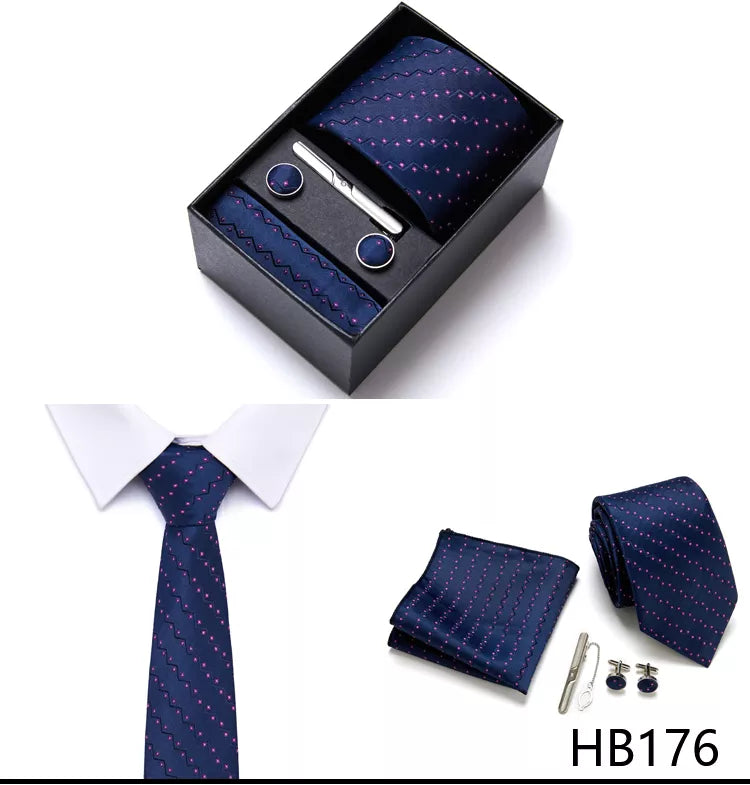 7.5 cm Business Ties Hanky Cufflink Set Tie Clips Green Necktie Corbatas For Men Wedding In Gift Box The Clothing Company Sydney
