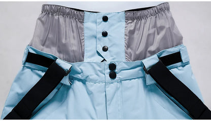 Men Women Snow Suit Wear Snowboarding Clothing Winter Warm Waterproof Outdoor Ski Set Jackets + Strap Pants - The Clothing Company Sydney