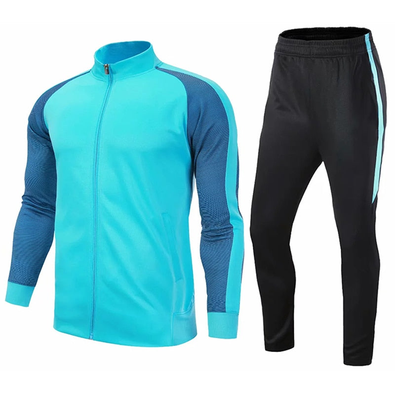 2 Piece Mens Soccer tracksuit football jerseys training football shirt pants adult football set The Clothing Company Sydney