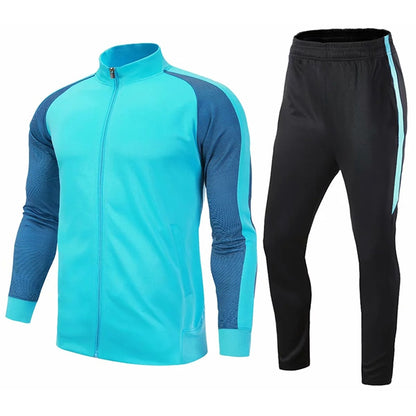2 Piece Mens Soccer tracksuit football jerseys training football shirt pants adult football set The Clothing Company Sydney