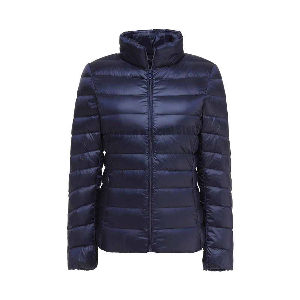 Women Spring Jacket Fashion Short Ultra Lightweight Packable Puffer Coats 15 Colors Female Down Warm Korean Slim Fit Parkas 5XL The Clothing Company Sydney
