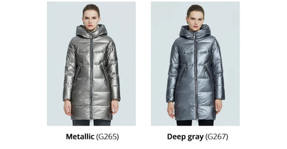 Women's Hooded Winter jacket fashion casual slim long warm cotton coat ladies parkas - The Clothing Company Sydney