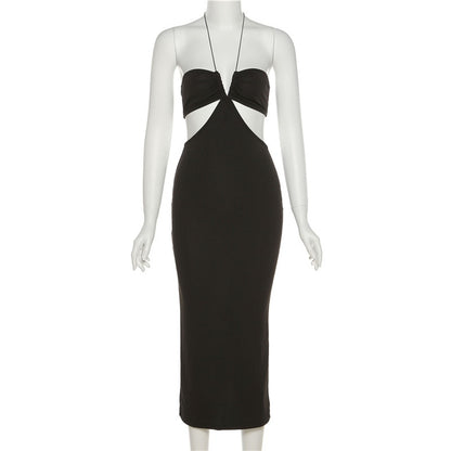 Summer Spaghetti Strap Halter Backless Maxi Dress Elegant Bandage Sleeveless Club Party Dresses Bodycon Dress The Clothing Company Sydney