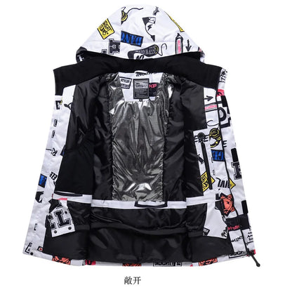 Men Women Snow Suit Wear Snowboarding Clothing Winter Warm Waterproof Outdoor Ski Set Jackets + Strap Pants - The Clothing Company Sydney