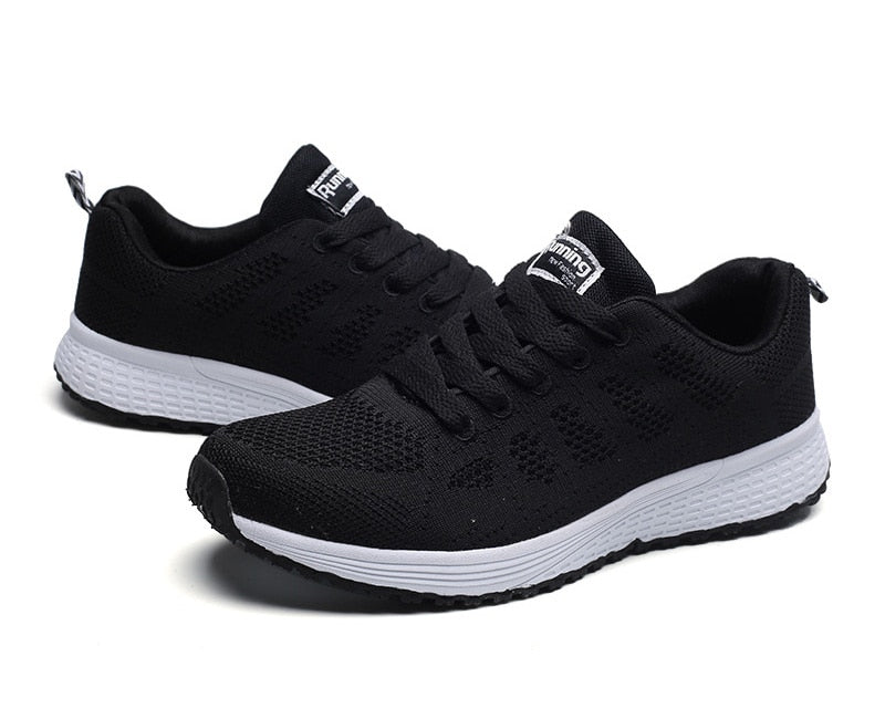 Women Casual Shoes Fashion Breathable Walking Mesh Flat Shoes Sneakers Women 2021 Gym Vulcanized Shoes White Female Footwear The Clothing Company Sydney