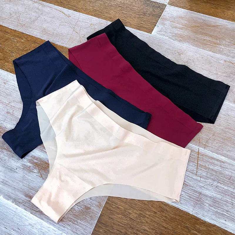 3 Pack Seamless Women's Panties Sports Breathable Underwear Girls Comfortable Briefs Lingerie Satin Underpants The Clothing Company Sydney