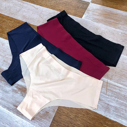 3 Pack Seamless Women's Panties Sports Breathable Underwear Girls Comfortable Briefs Lingerie Satin Underpants The Clothing Company Sydney
