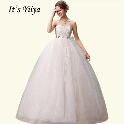V-neck Wedding Dresses Off White Sequined Wedding Gown - The Clothing Company Sydney