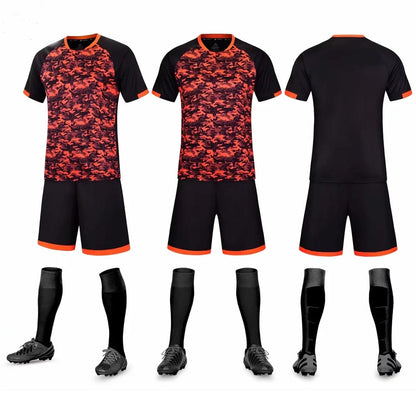 Children Adult Football Jerseys Boys and girls Soccer Clothes Sets youth soccer sets training jersey suit with socks and Shin guards The Clothing Company Sydney