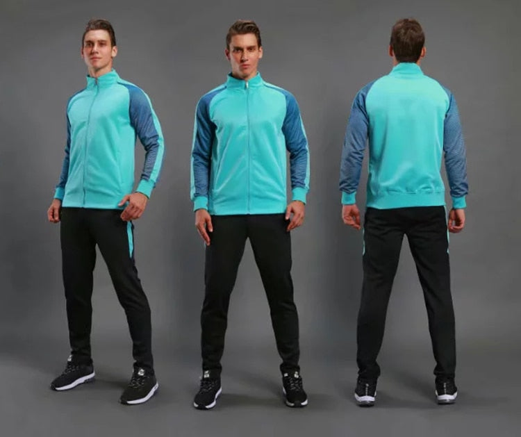 2 Piece Mens Soccer tracksuit football jerseys training football shirt pants adult football set The Clothing Company Sydney