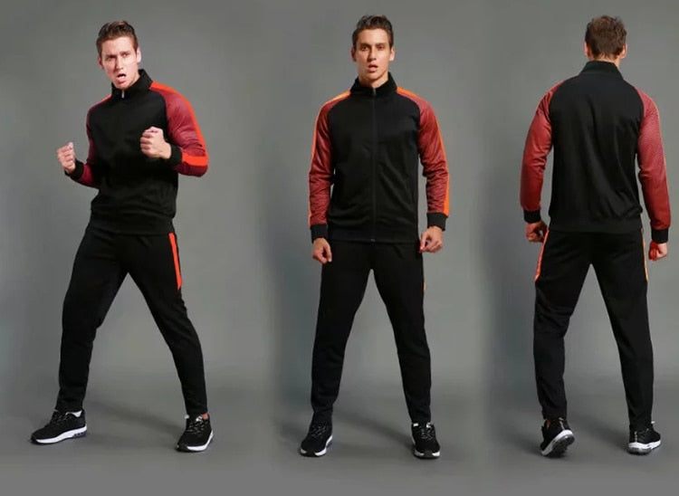 2 Piece Mens Soccer tracksuit football jerseys training football shirt pants adult football set The Clothing Company Sydney