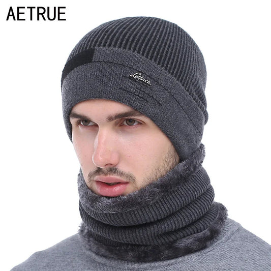 Skullies Beanies Men Scarf Knitted Hat Cap Male Bonnet Warm Wool Thick Winter Hats For Men Women Beanie Hat The Clothing Company Sydney
