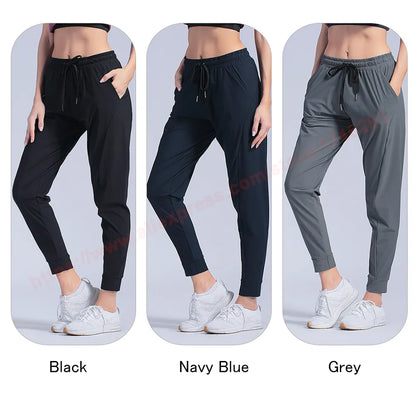 Women's Sportswear Trousers Nylon Quick Dry Running Pants Causal Breathable Drawstring Pocket Yoga Joggers Women Sweatpants The Clothing Company Sydney