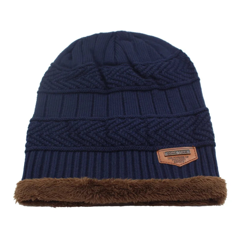 Winter Beanie Knitted Hat Scarf Skullies Beanies Men Winter Hats For Men Women Caps Mask Hats