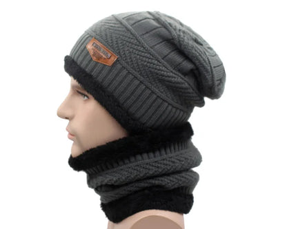 Winter Beanie Knitted Hat Scarf Skullies Beanies Men Winter Hats For Men Women Caps Mask Hats