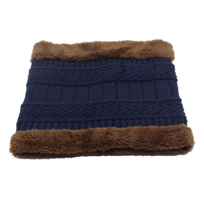 Winter Beanie Knitted Hat Scarf Skullies Beanies Men Winter Hats For Men Women Caps Mask Hats