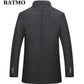 Autumn winter wool trench coat Men's wool jackets - The Clothing Company Sydney