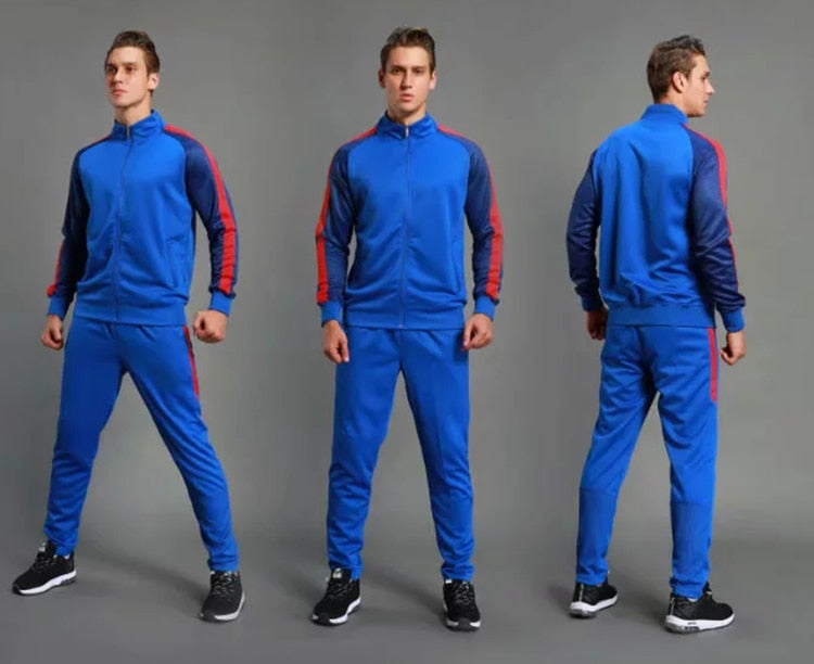 2 Piece Mens Soccer tracksuit football jerseys training football shirt pants adult football set The Clothing Company Sydney