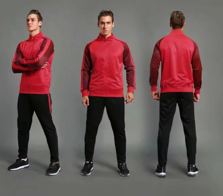 2 Piece Mens Soccer tracksuit football jerseys training football shirt pants adult football set The Clothing Company Sydney