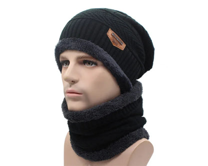 Winter Beanie Knitted Hat Scarf Skullies Beanies Men Winter Hats For Men Women Caps Mask Hats