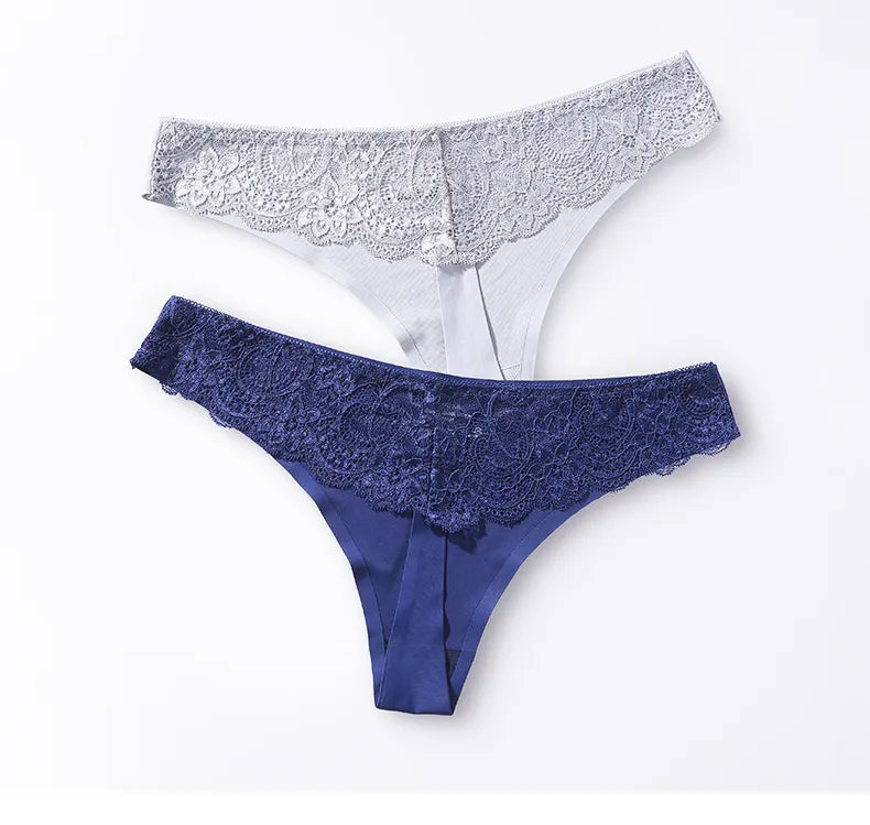 3 Pack Women's Thongs Underwear Female Ice Silk Seamless Woman Underpants G-string Sexy Seamless T-back For Ladies The Clothing Company Sydney