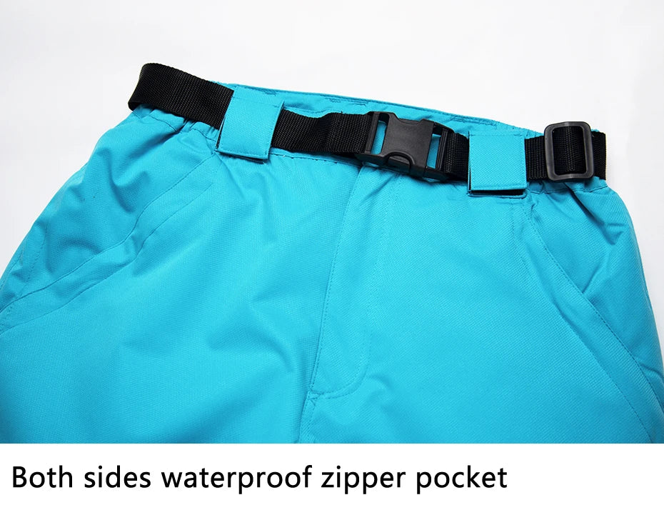 Women's Snow Suit Winter Outdoor Snowboarding Clothing Waterproof Skiing Costume Sets Jackets + Belt Pants - The Clothing Company Sydney