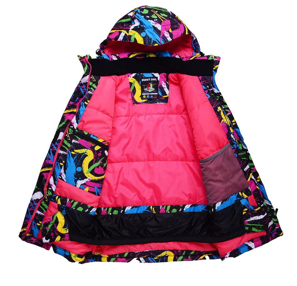 Women's Snow Suit Winter Outdoor Snowboarding Clothing Waterproof Skiing Costume Sets Jackets + Belt Pants - The Clothing Company Sydney