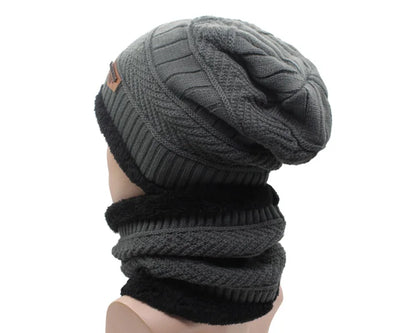 Winter Beanie Knitted Hat Scarf Skullies Beanies Men Winter Hats For Men Women Caps Mask Hats