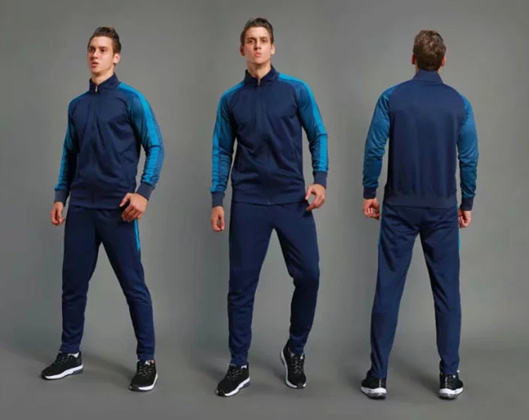 2 Piece Mens Soccer tracksuit football jerseys training football shirt pants adult football set The Clothing Company Sydney