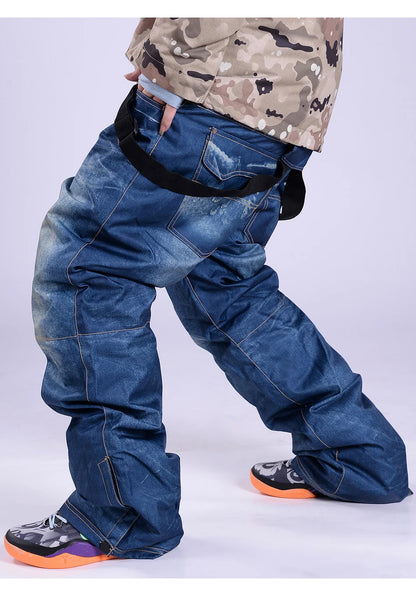 Men Women Snow Suit Wear Snowboarding Clothing Winter Warm Waterproof Outdoor Ski Set Jackets + Strap Pants - The Clothing Company Sydney