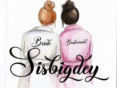 Champagne bathrobe bride bridal party sister team shower sleepwear bridesmaid wedding short robes - The Clothing Company Sydney